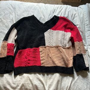 Pol Color Block Sweater